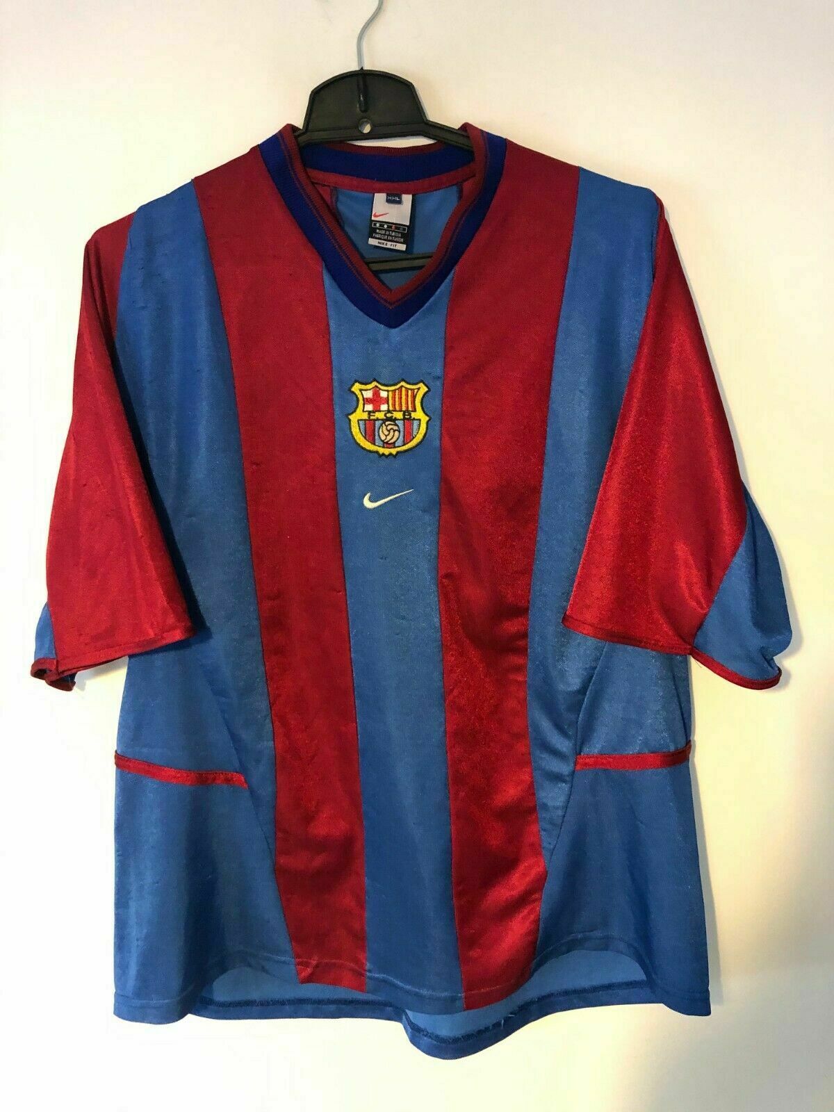 Fc Barcelona Football Shirt Jersey Vintage Trikot Maglia 1998 Camiseta Xxl Retro