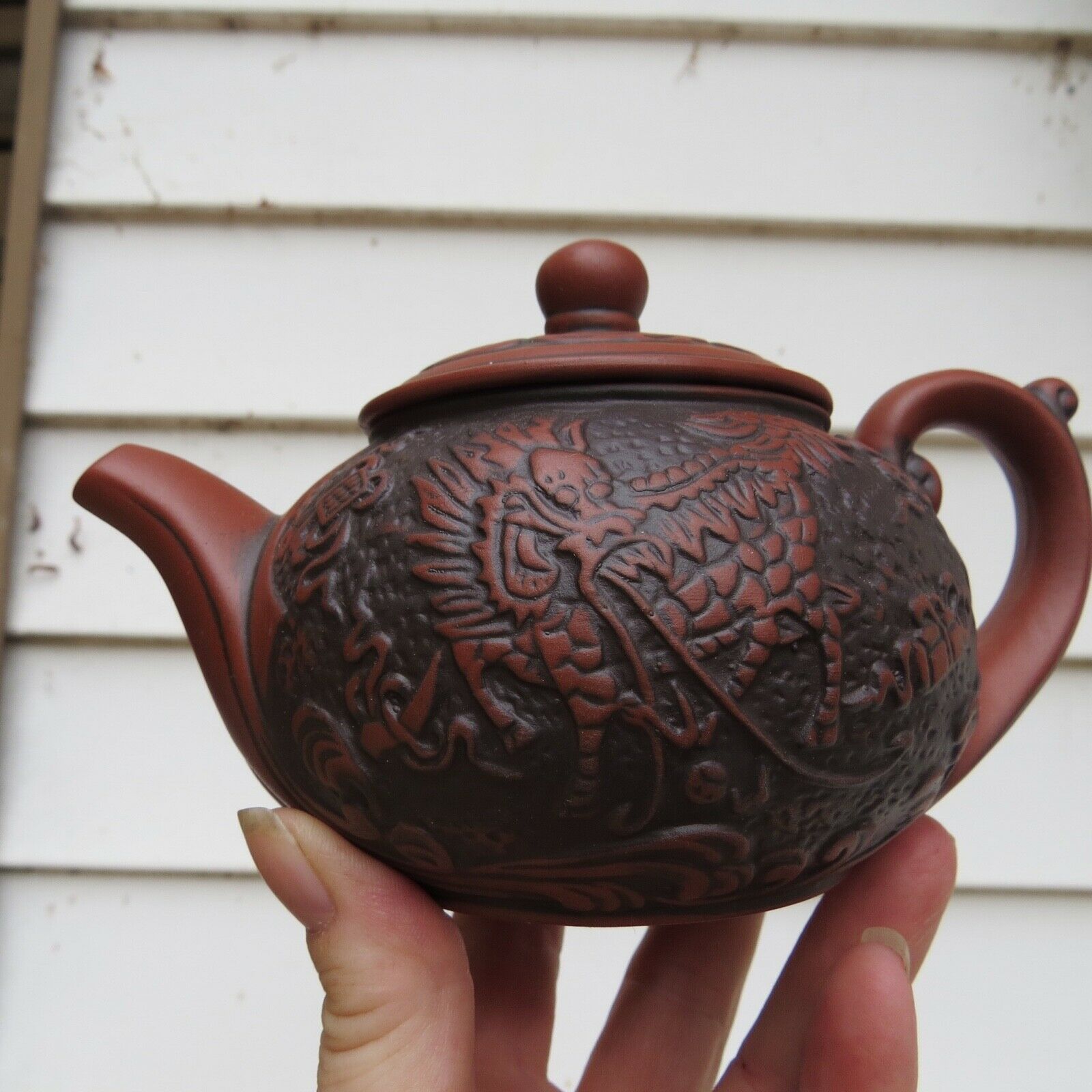 Old Chinese Yixing Zisha Teapot Purple Clay