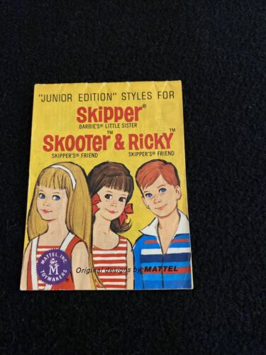 Vintage 1964 Junior Edition Styles For Skipper Skooter And Ricky Fashion Booklet