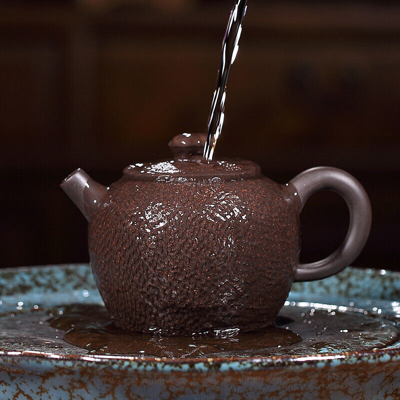 170ml Chinese Real Yixing Zisha Teapot Black Galaxy Clay Pot Marked Original Ore